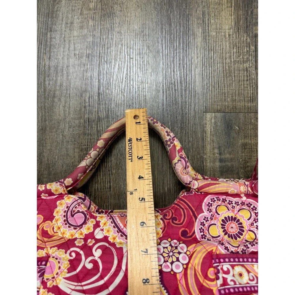 Vera Bradley Raspberry Paisley Little Betsy Tote Shoulder Fizz Gabby Handbag